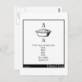 A was ooit een appeltaart briefkaart (Voorkant / Achterkant)