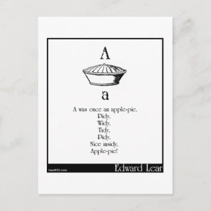 A was ooit een appeltaart briefkaart
