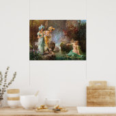 A Water Idyll van Hans Zatzka - poster (Keuken)