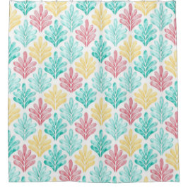 A Watercolor Type Of Design Shower Curtain Douchegordijn