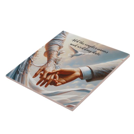 A WEDDING TILE TEGELTJE (Zijkant)