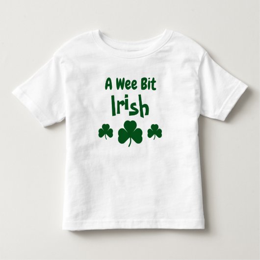 A Wee Bit Irish Kinder Shirts (Voorkant)