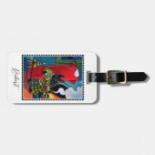 'A Wee Dram' Schotse Terriër Hond Custom Bagagelabel (Voorkant horizontaal)