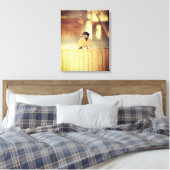 A Wee Sparrow Canvas Afdruk (Insitu (Slaapkamer))