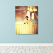 A Wee Sparrow Canvas Afdruk (Insitu (Houten vloer))