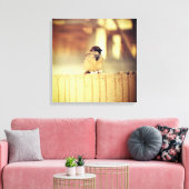 A Wee Sparrow Canvas Afdruk (Insitu (Woonkamer))