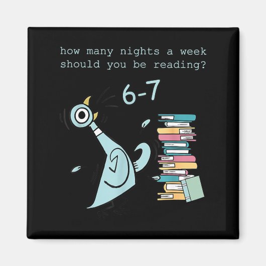 A Week Should You Be Reading 67 Teacher  Magneet (Voorkant)