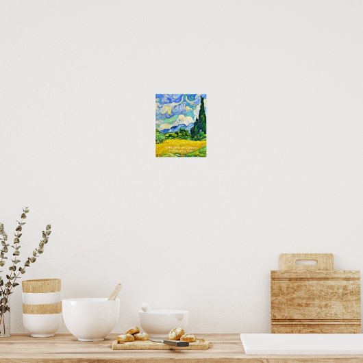 "A WHEATFIELD" DE VINCENT VAN GOGH POSTER (Cuisine)