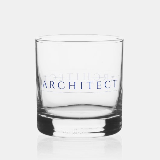 À Whisky ARCHITECTE Rocks Verre / Bleu marine (Recto)