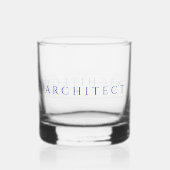 À Whisky ARCHITECTE Rocks Verre / Bleu marine (Verso)