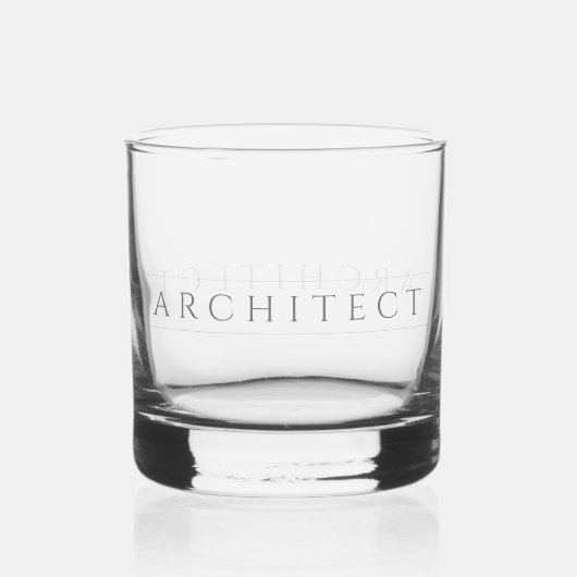 À Whisky ARCHITECTE Rocks Verre / gris (Recto)