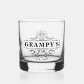 À Whisky Bar Grampy Année de création de verre (Recto)