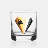 À Whisky Bear Pride Coeur Rocks Verre (Recto)
