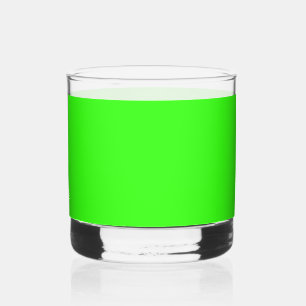 À Whisky Bonnet en verre personnalisé vert néon