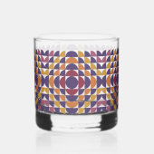 À Whisky Cercles rétro gras Rocks Verre | Mi-siècle (Verso)