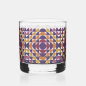 À Whisky Cercles rétro gras Rocks Verre | Mi-siècle (Gauche)