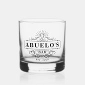À Whisky Custom Abuelo's Bar Année de création de verre (Recto)