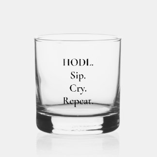 À Whisky HDL Sip Cry Répéter Crypto Whiskey Verre