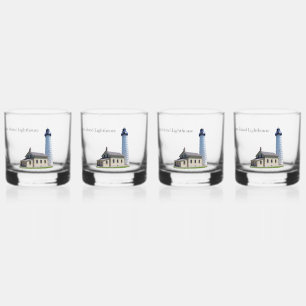 À Whisky Phare de l'île Cana en verre