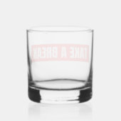À Whisky Prenez une pause Verre Bold Red Rocks (Verso)
