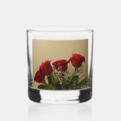 À Whisky Rouge Roses Rocks Verre (Verso)