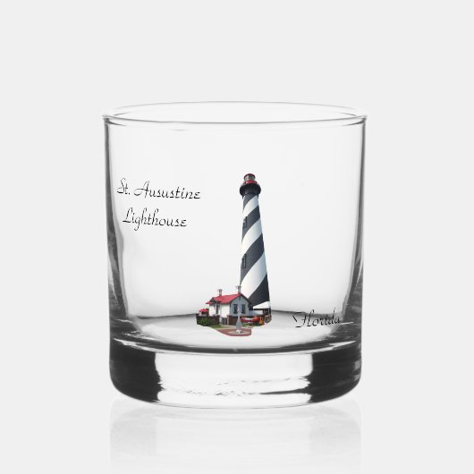 À Whisky Verre de roche du phare de St. Augustine (Recto)