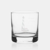 À Whisky Verre de roche du phare de St. Augustine (Verso)