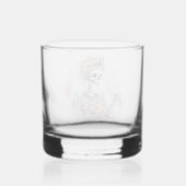À Whisky Verre de squelette d'Halloween éffrayant (Verso)