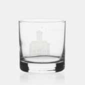 À Whisky Verre du phare de Sand Hills (Verso)