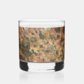 À Whisky Verre Marbré Brun Orange (Gauche)