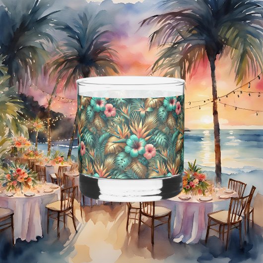 À Whisky Verre Rocks Tropical Elegance