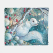 A White Squirrel Fleece Deken (Voorkant (Horizontaal))