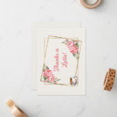 A Whole Latte Love Thank You Card Notitiekaartje (Voorkant / Achterkant in situ)