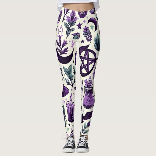 A Wiccan Pattern 1 Leggings (Voorkant)