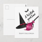 A Wicked Good Time Happy Halloween Briefkaart (Voorkant / Achterkant)