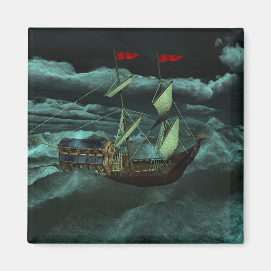 A Wild and Stormy Zee Magnet Magneet (Voorkant)