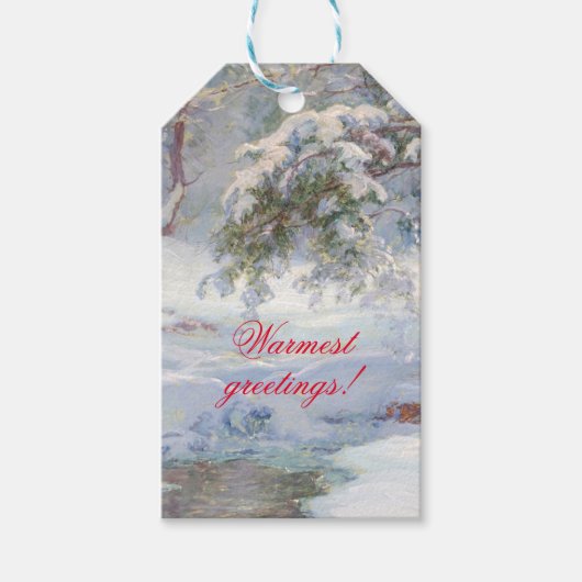 A Winter Idyll Cadeaulabel (Voorkant)