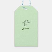 A Winter Idyll Cadeaulabel (Achterkant)