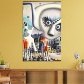 A Winter Wonder Diorama-Land Ken Gage Canvas Afdruk (Insitu (Woonkamer))