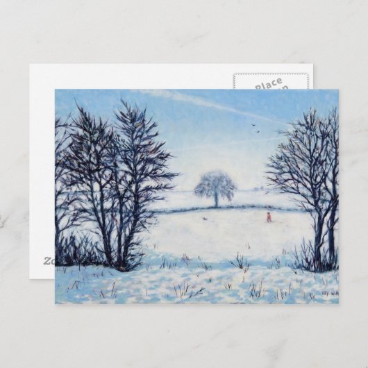 A Winters Walk Briefkaart (Voorkant / Achterkant)