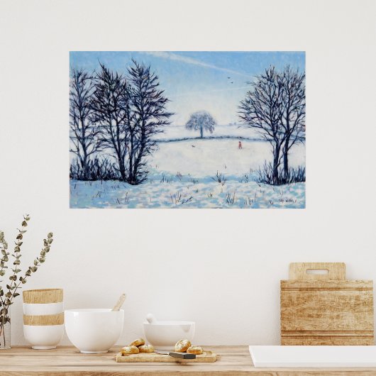A Winters Walk Poster (Keuken)