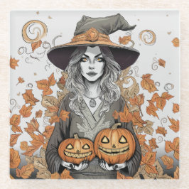 A witch's love glazen onderzetter