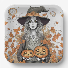 A witch's love papieren bordje