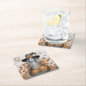 A witch's love vierkante kartonnen onderzetter (Insitu)