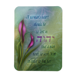 A Womans Heart - Calla Lily Magneet