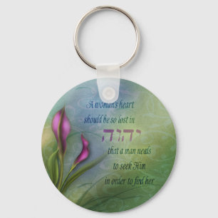 A Womans Heart - Calla Lily Sleutelhanger