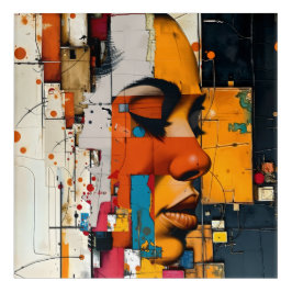 A woman's longing wall art acryl muurkunst