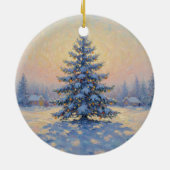 A wonderful Monet-style Christmas tree Keramisch Ornament (Achterkant)