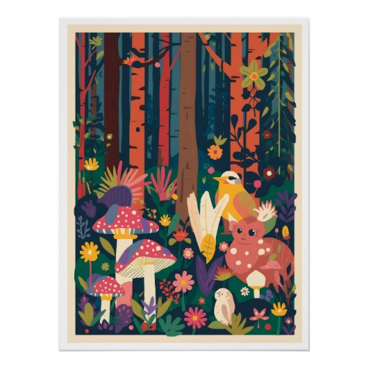 A woodland glossy poster perfect poster (Voorkant)
