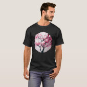 A Work of with a Cherry Blossom Sphere Geometric T-shirt (Voorkant volledig)